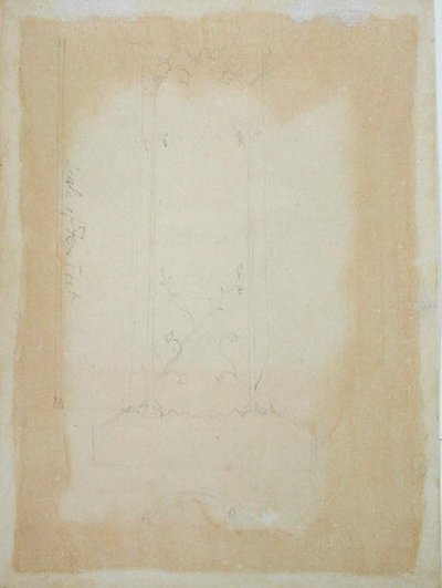 Elevation and Plan of a Monument, 1819-20 by William Blake